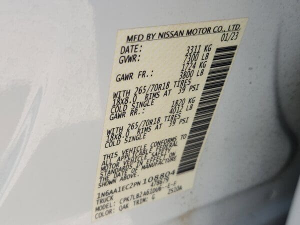 2023 Nissan Titan - Image 21
