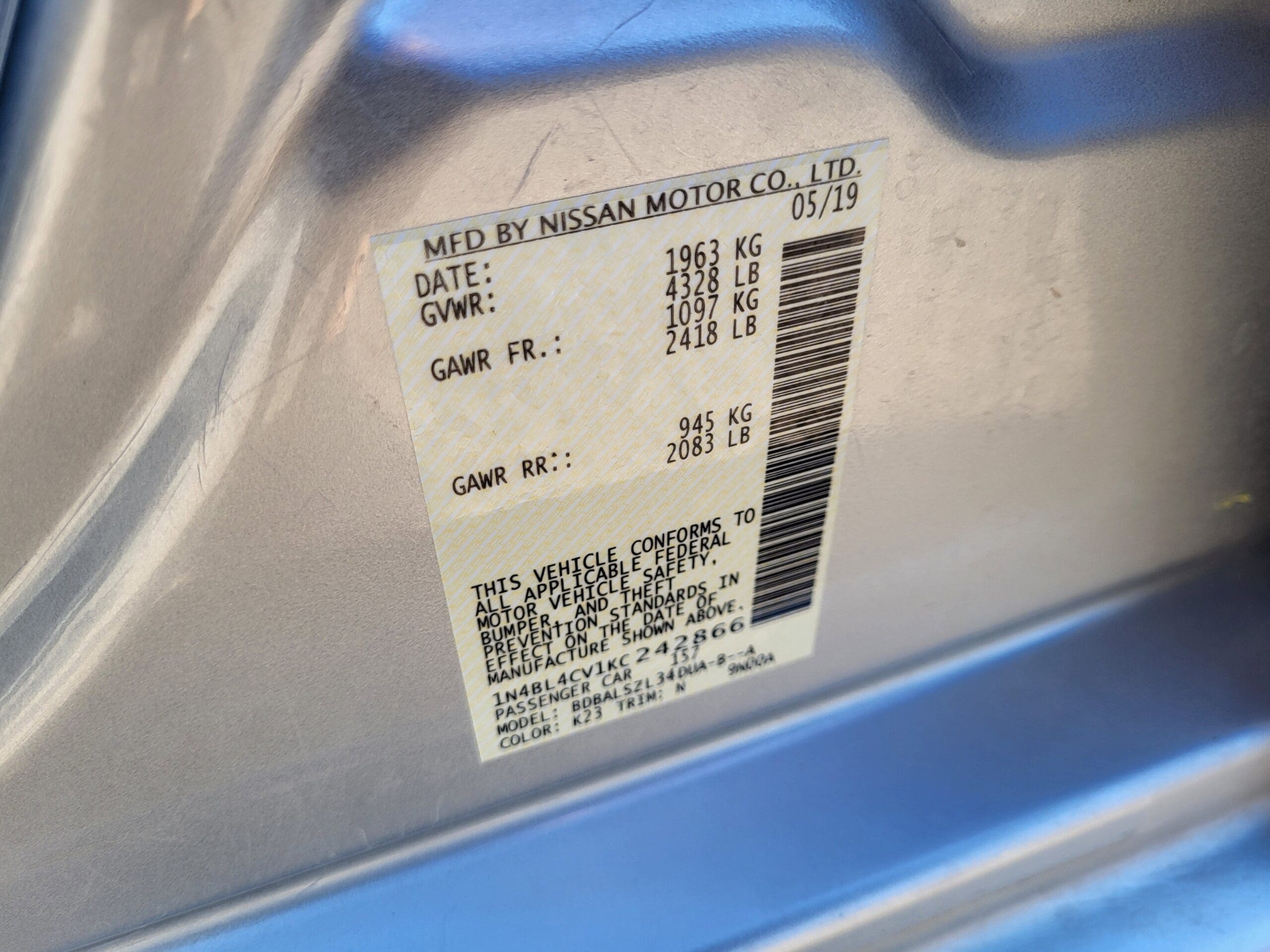 2019 Nissan Altima - Image 19