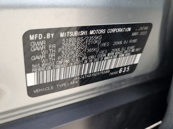 2022 Mitsubishi Outlander