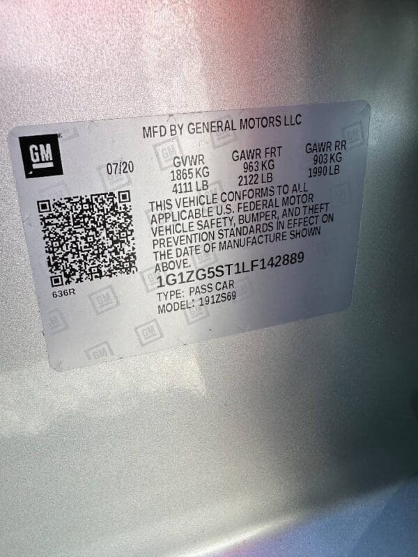 2020 Chevrolet Malibu