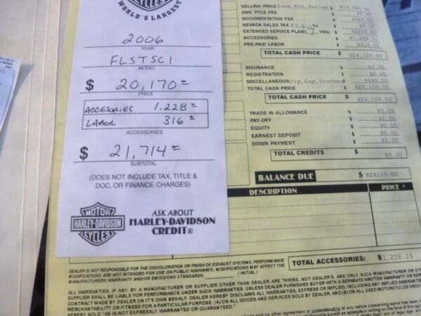 2006 Harley-Davidson FLSTSI