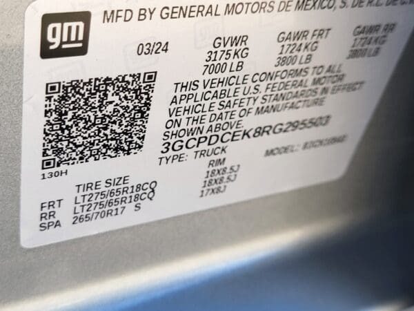 2024 Chevrolet Silverado 1500