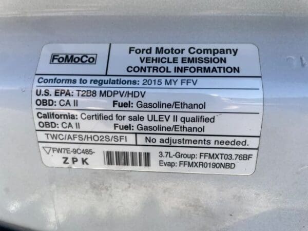 2015 Ford Transit 250 Van