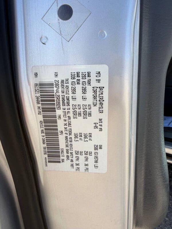 2005 Dodge Grand Caravan