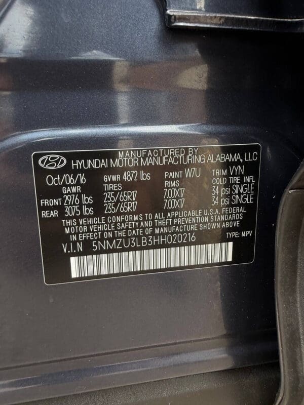 2017 Hyundai Santa Fe Sport