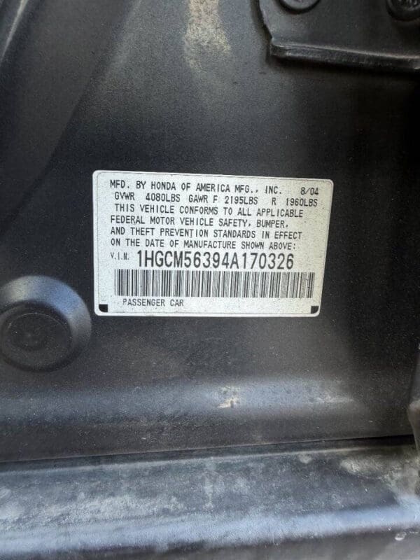 2004 Honda Accord