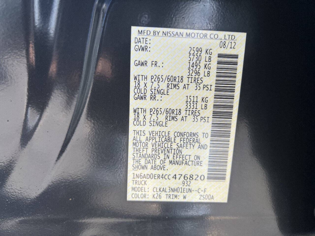 2012 Nissan Frontier - Image 12