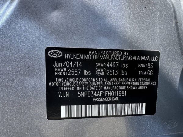 2015 Hyundai Sonata