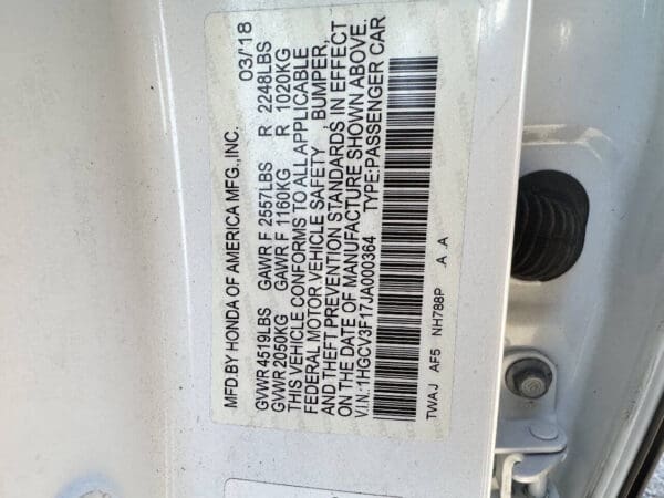 2018 Honda Accord Hybrid